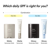 Abib sunscreen guide – Airy Clear Smoothing semi-matte vs Watery Hyaluron Moisture dewy choose your finish Korean SPF comparison