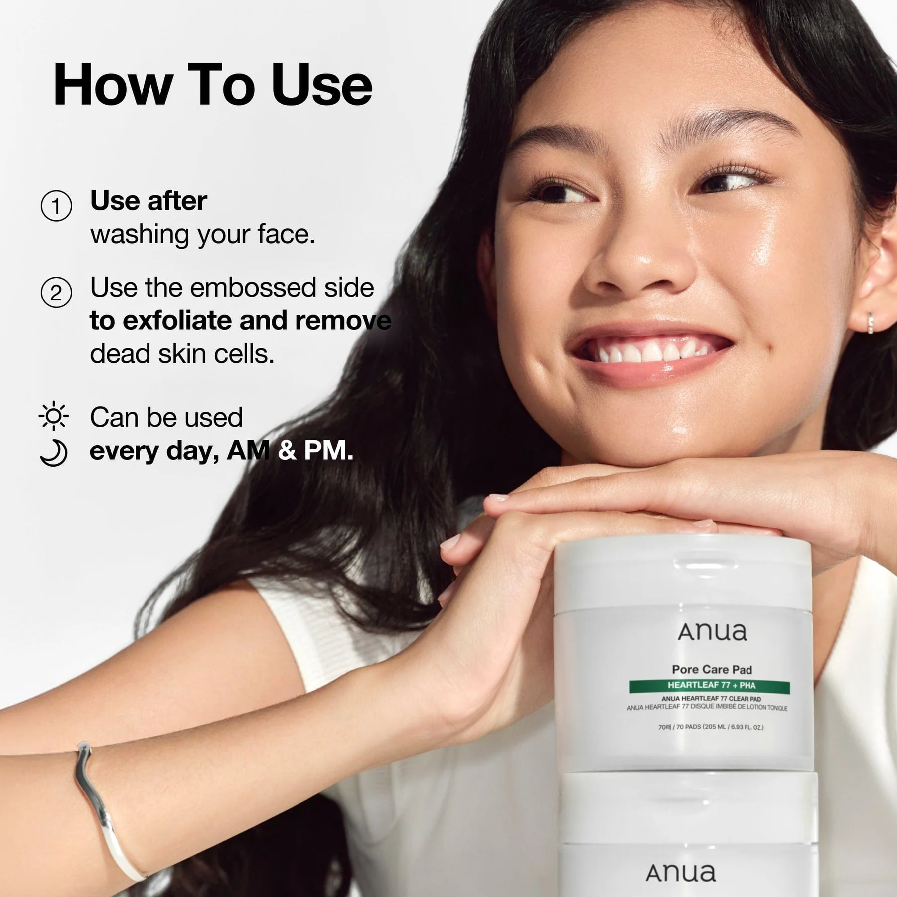 Anua Heartleaf 77 Clear Pad 7cm oversized pad size