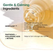 Anua Heartleaf 80 Soothing Ampoule key ingredients – 80% heartleaf extract hyaluronic acid panthenol