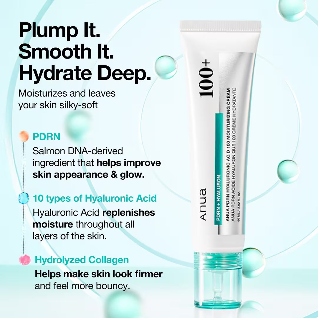 Anua PDRN Hyaluronic Acid 100 Moisturizing Cream - Olive Kollection