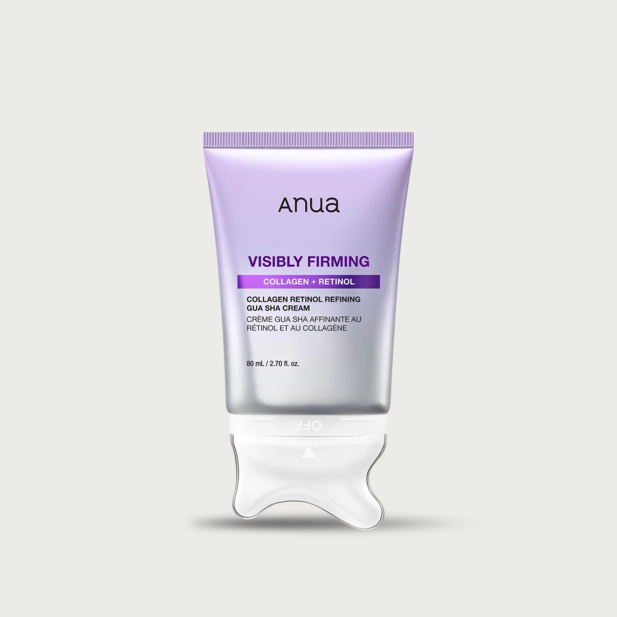 Anua Collagen Retinol Refining Gua Sha Cream 80ml – Korean neck cream built-in Gua Sha roller Retinol Collagen firming $27
