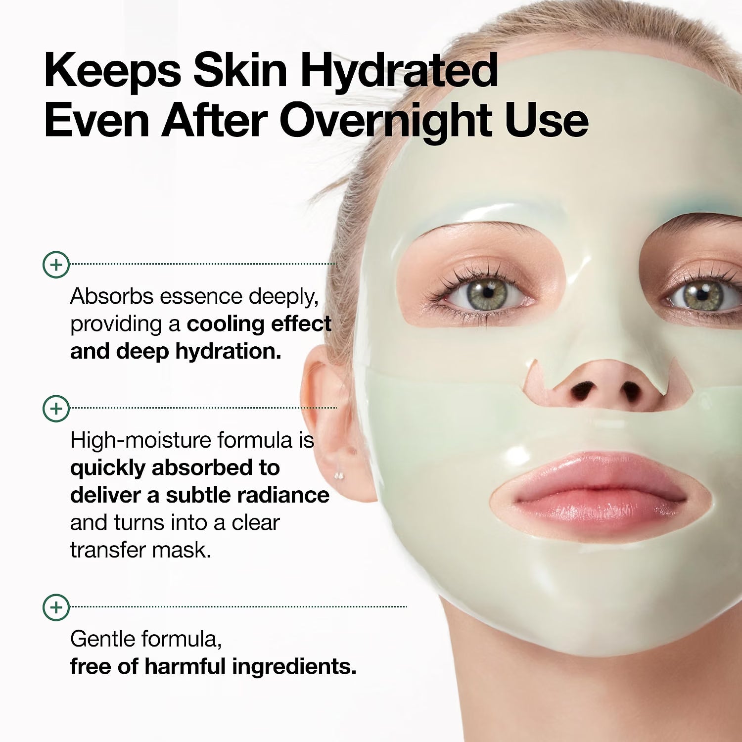 Anua Heartleaf 70 Collagen Mask two-piece upper and lower sheet