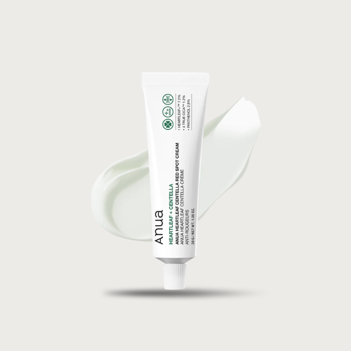 Anua Heartleaf Centella Red Spot Cream 30g – Korean dual-use spot treatment moisturizer 6 ceramides Centellica 50000ppm 5% Panthenol fragrance-free $20