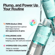Anua PDRN 100 Toner pairs with PDRN Serum – 72.7% more moisture synergy toner before serum boost absorption complete Anua PDRN routine