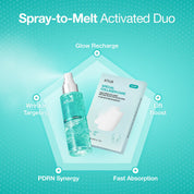Anua PDRN Collagen Melting Patch before after – firmer radiant skin glass skin effect weekly spa at home K-beauty patch care