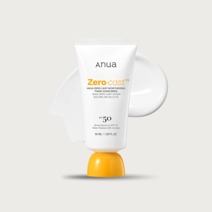 Anua Zero Cast Moisturizing Finish Sunscreen SPF 50 – Korean no white cast sunscreen