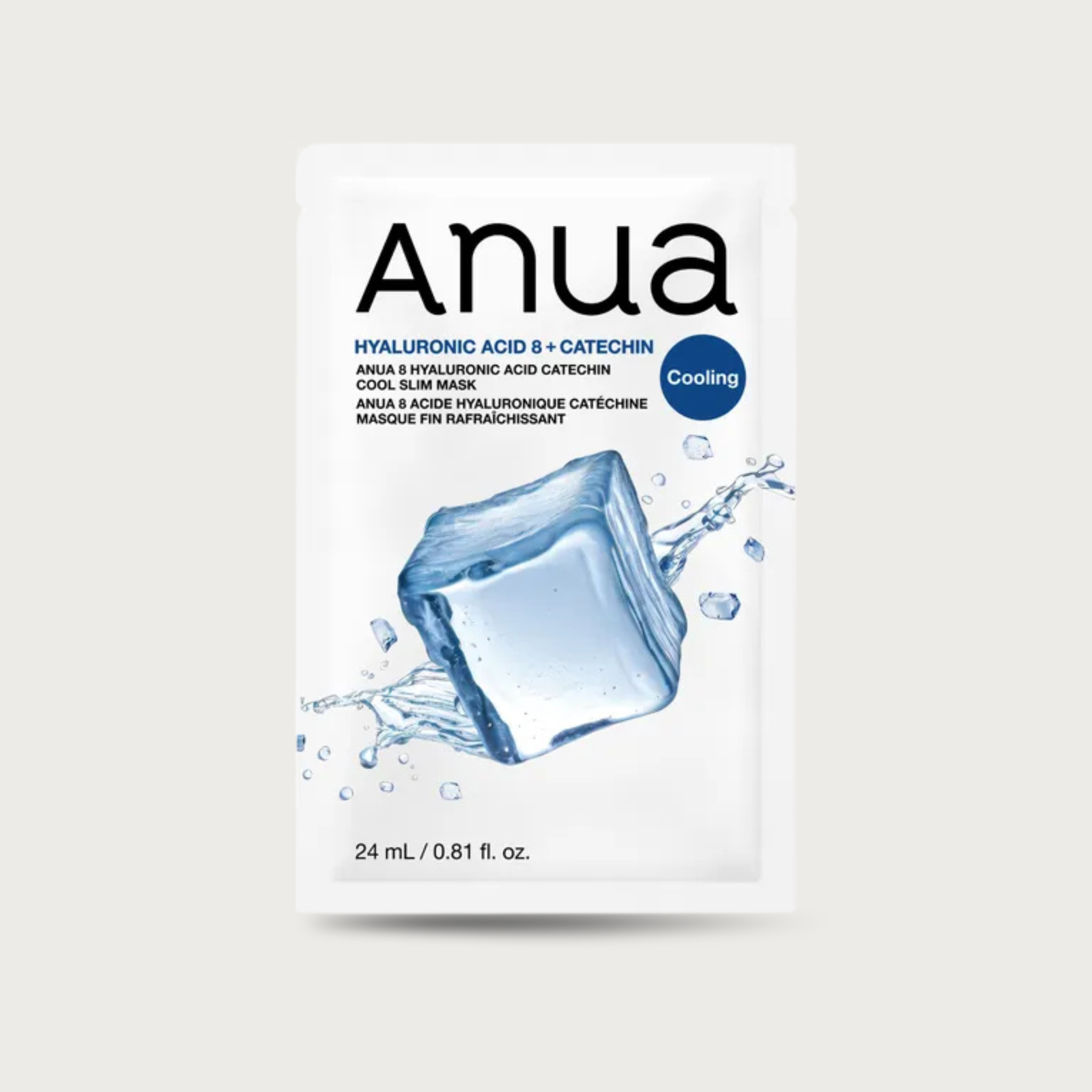 Anua Hyaluronic Acid 8 Catechin Cool Slim Mask Korean cooling sheet mask