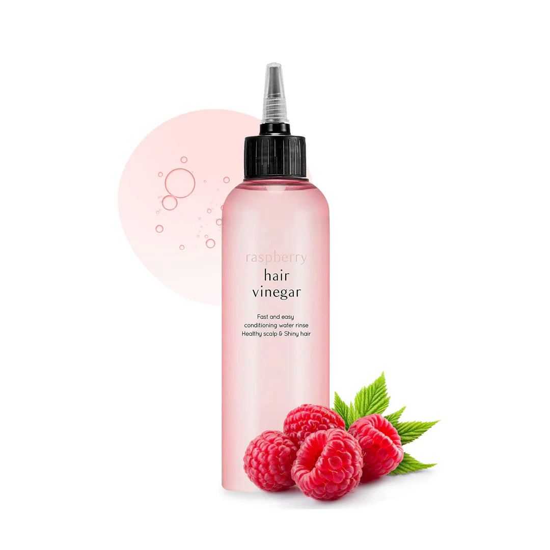 A'PIEU Raspberry Hair Vinegar 200ml – Korean vinegar hair rinse pH balancing shine frizz control has fragrance vegan $17