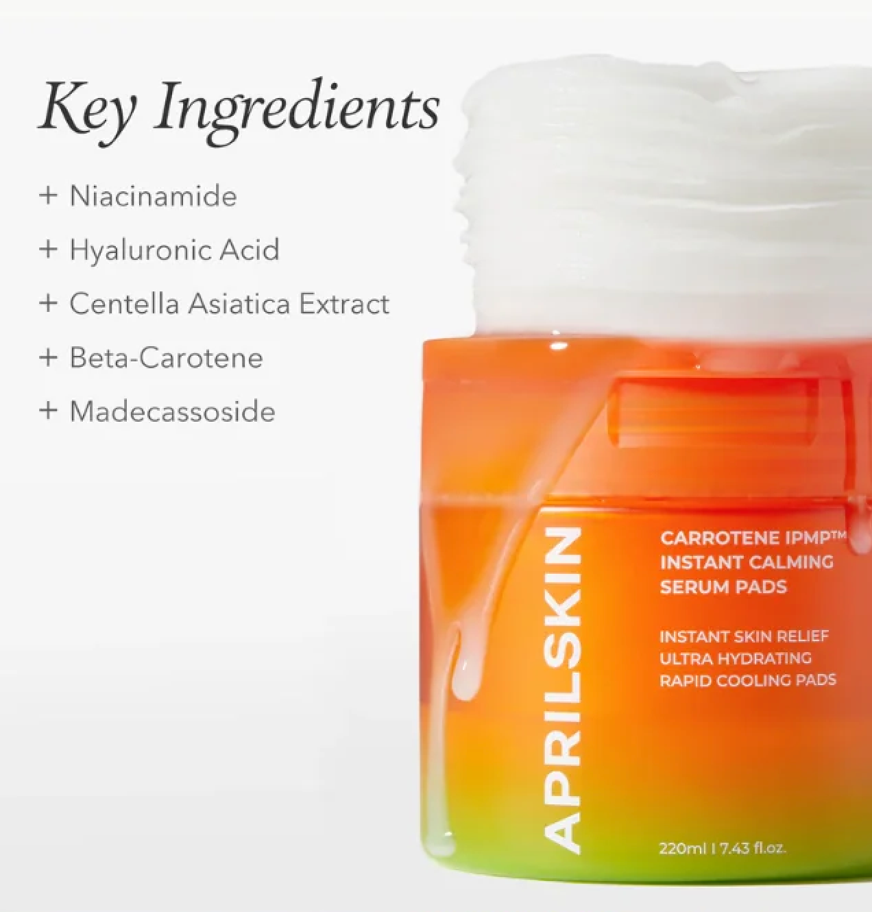 April Skin Carrotene IPMP™ Instant Calming Serum Pads