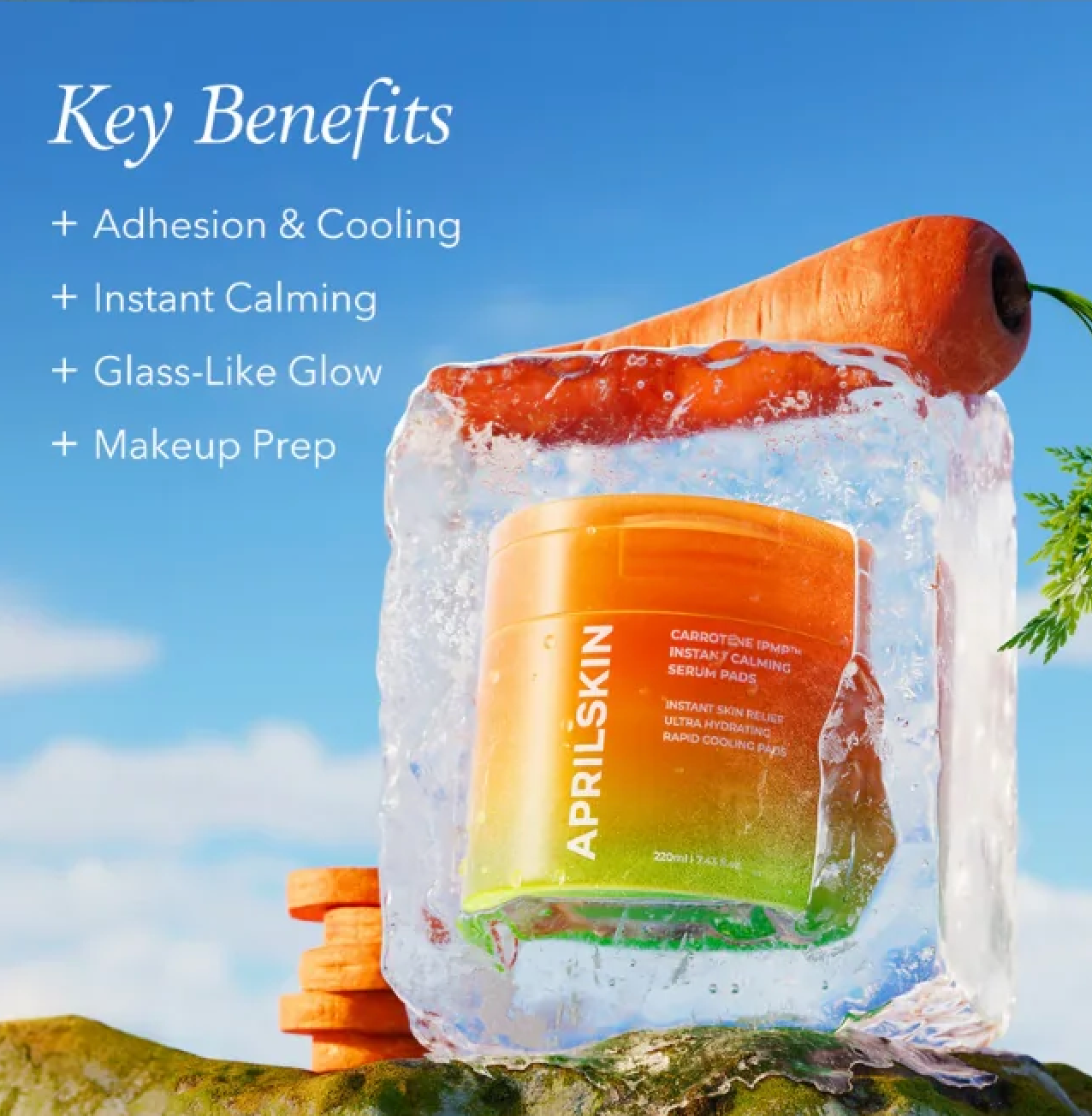 April Skin Carrotene IPMP™ Instant Calming Serum Pads