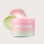 April Skin Pink Aloe Pack Cleanser 120g – Korean 4-in-1 mask-to-foam cleanser Pink Aloe 198% soothing BHA Mung Bean Soybean scrub has fragrance $23