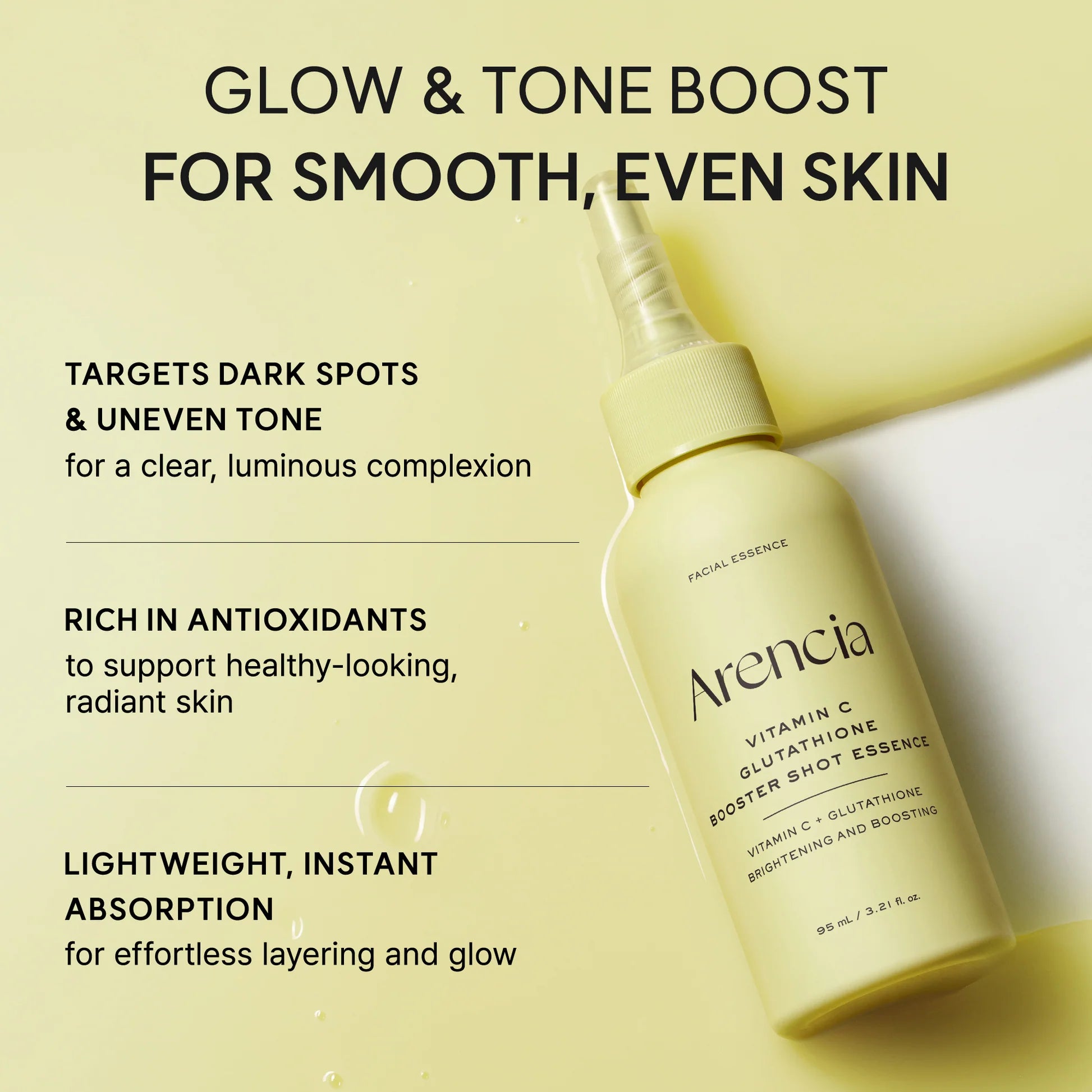 Arencia Booster Shot Essence Madecassoside Aloe – cica calm barrier repair inflammation soothe hydrate lit-from-within glow brightening Korean