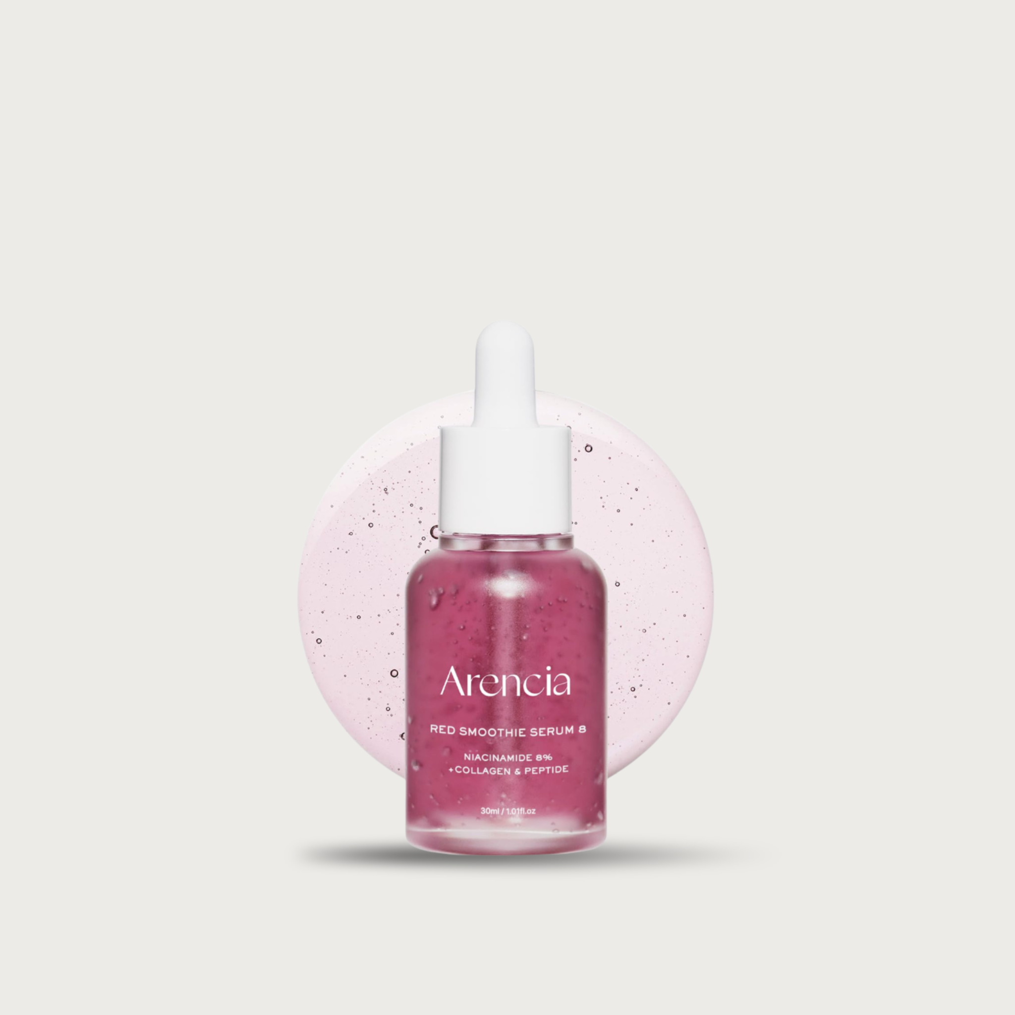 Arencia Red Smoothie Serum 8 30ml – Korean brightening serum 8% niacinamide 4 forms vitamin C dark spots