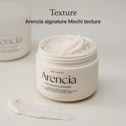 Arencia Rice Mucin Cleanser mochi texture – soft bouncy rice mochi formula traditional kneading process Korean cleanser