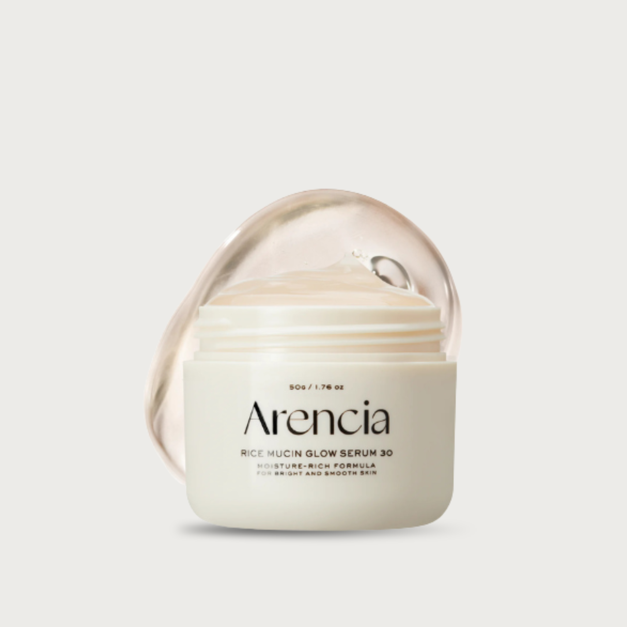 arencia Rice Mucin Glow Serum 30ml Korean rice ferment night serum bottle