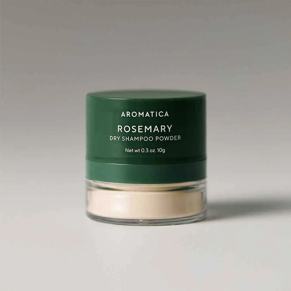 Aromatica Rosemary Dry Shampoo Powder 10g – Korean dry shampoo biotin argan oil dark hair puff applicator has fragrance $20