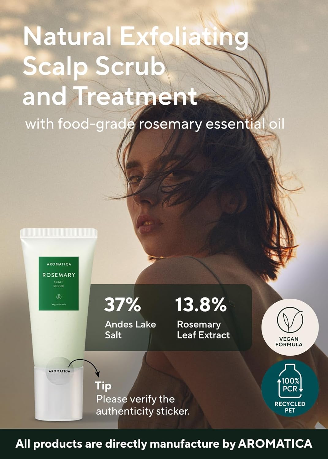 Aromatica Rosemary Scalp Scrub 165g $19 – Korean scalp care sulfate-free silicone-free 2-3x weekly K-beauty Olive Kollection haircare
