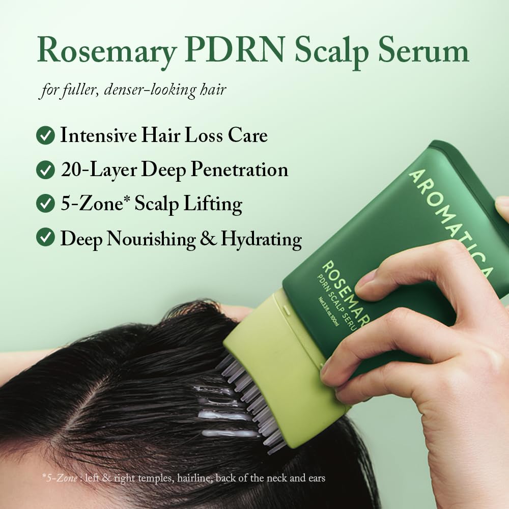 Aromatica Rosemary PDRN Scalp Serum 38-tip brush applicator