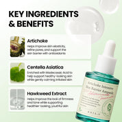 Axis-Y Artichoke Ampoule key ingredients artichoke and hawkweed