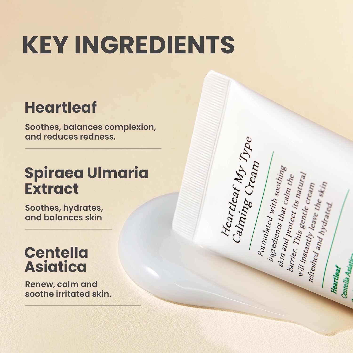 Axis-Y Heartleaf Cream on skin – calming soothing redness relief breakout recovery dewy refreshed finish Korean skincare