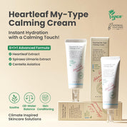 Axis-Y Heartleaf Calming Cream key ingredients – Houttuynia Cordata Centella Guaiazulene Licorice Sage ANTOXYL sorghum ferment