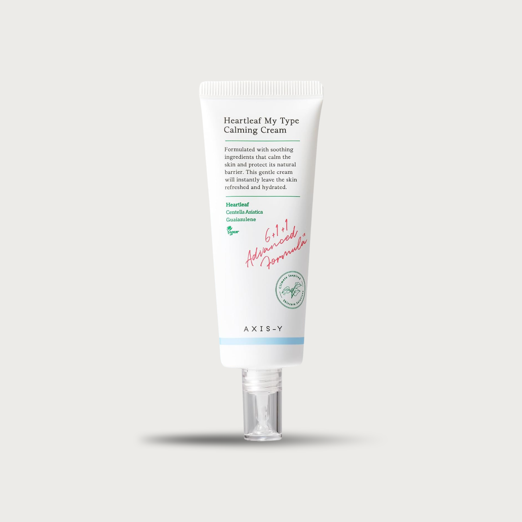 Axis-Y Heartleaf My Type Calming Cream 60ml – Korean heartleaf gel-cream calming soothing 24 ingredients fragrance-free vegan $18