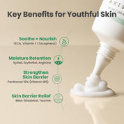 Axis-Y Panthenol Cream barrier lipids – Squalane Ceramide NP Cholesterol Phytosterols osmoprotectant hydration moisture lock