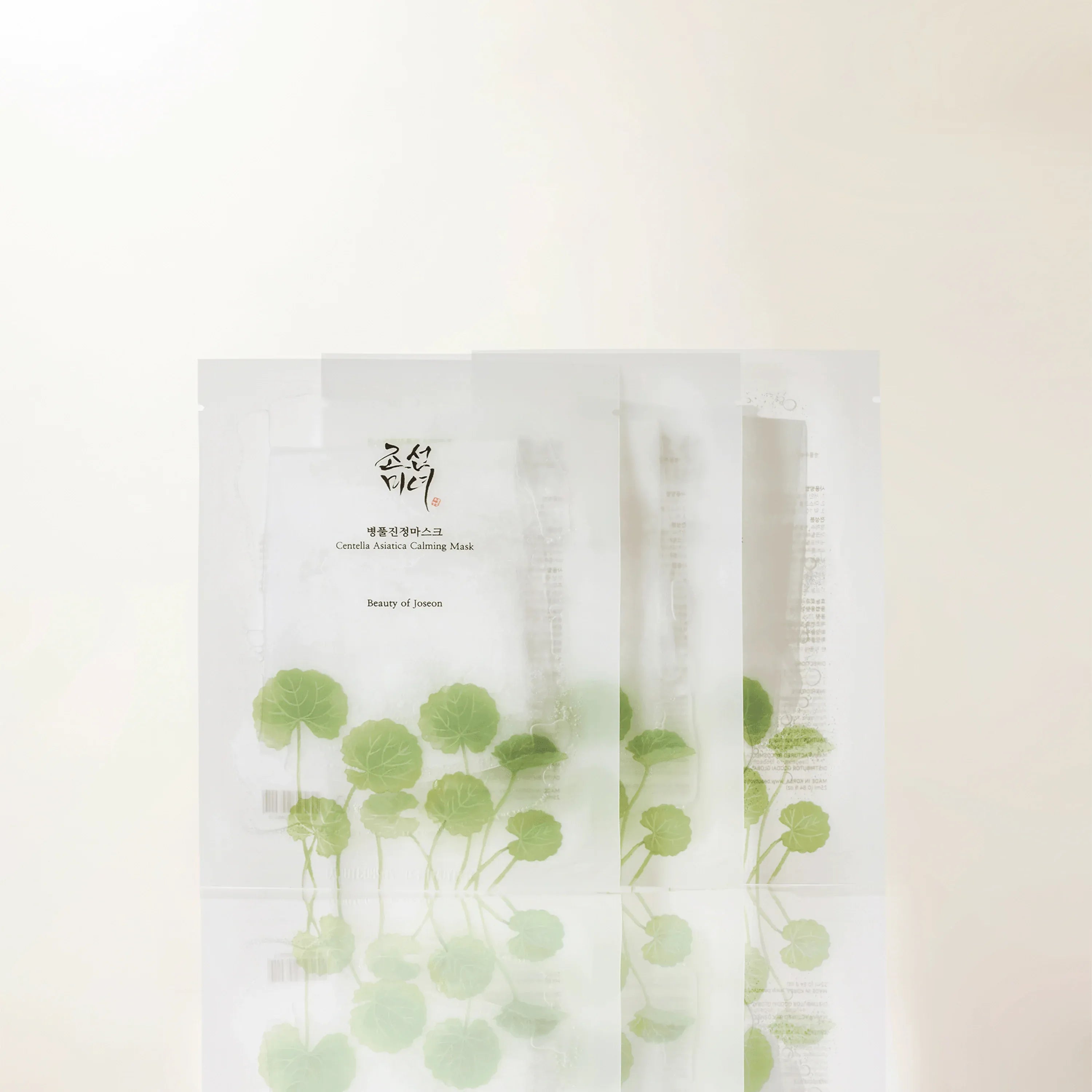 Beauty of Joseon Centella Calming Mask on face – 15-20 min calms redness soothes acne irritation plump dewy hydrated all skin types