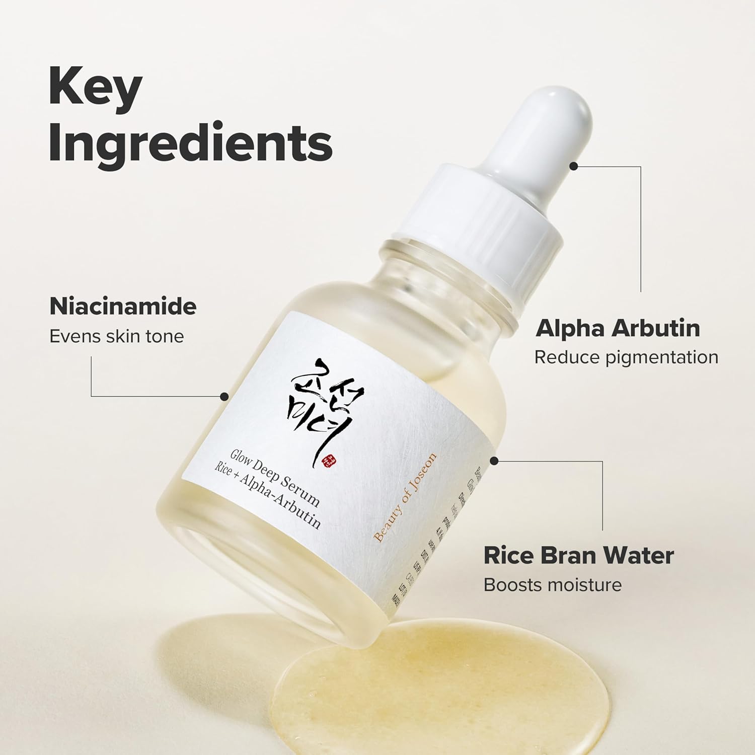 Beauty of Joseon Glow Deep Serum before after – brighter even skin tone dark spots post-acne marks fade 6-8 weeks consistent use