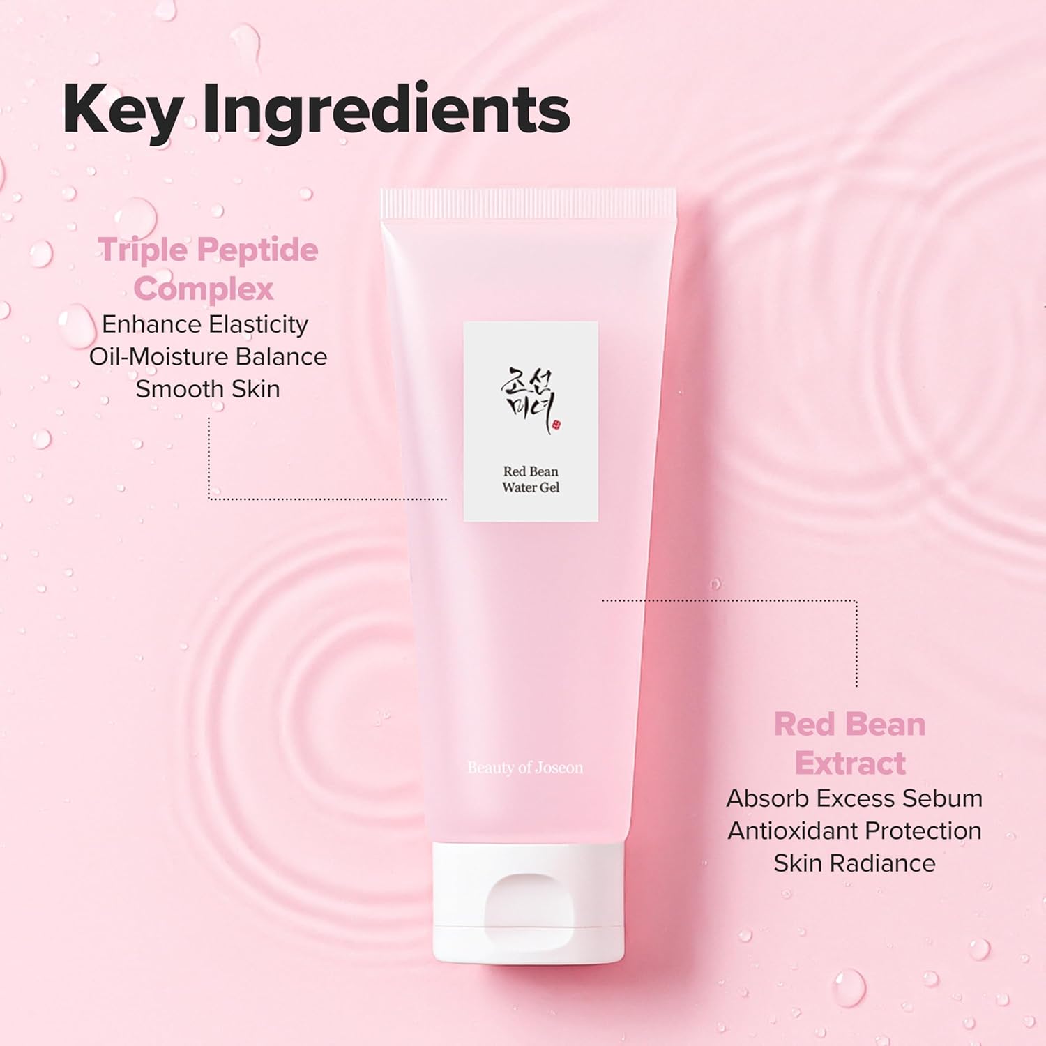 Beauty of Joseon Red Bean Water Gel oily skin – Joseon Dynasty red bean history hanbang saponin sebum absorption