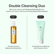 Beauty of Joseon Green Plum Cleanser 8 botanicals – Green Tea Heartleaf Lotus Rice Blueberry Pomegranate Butterfly Pea Flower Mangosteen calm