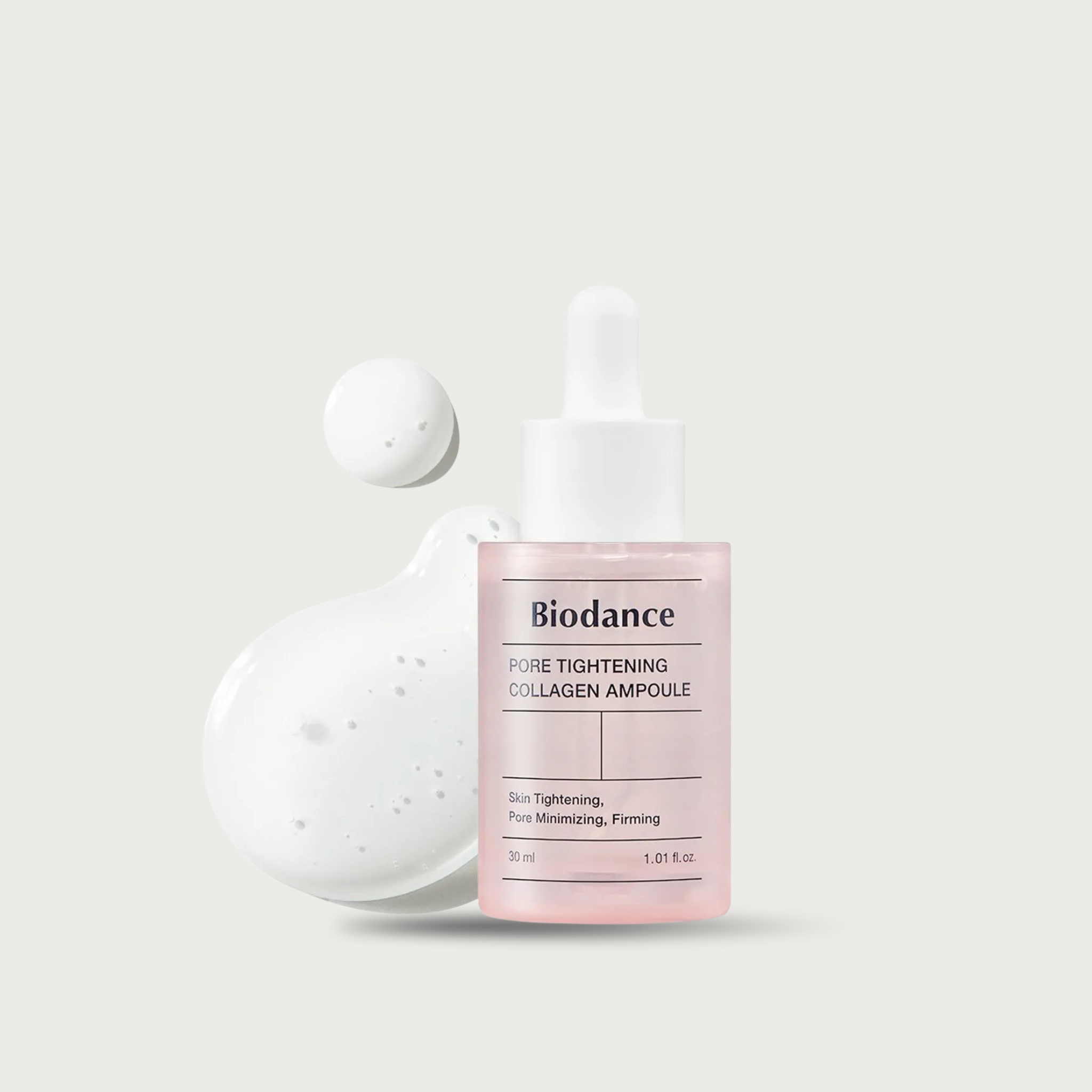 Biodance Pore Tightening Collagen Ampoule 30ml – Korean collagen peptide triple Elastin pore-minimizing ampoule $22