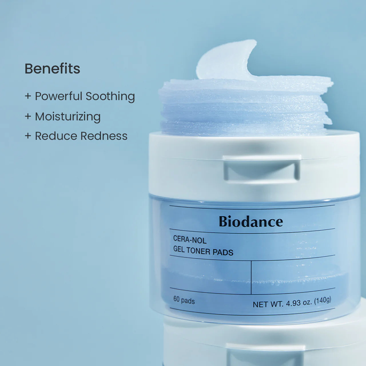 Biodance Hydro Cera-Nol Pads 10 HA types – hyaluronic acid every depth surface dermis all-day hydration not just after application plump