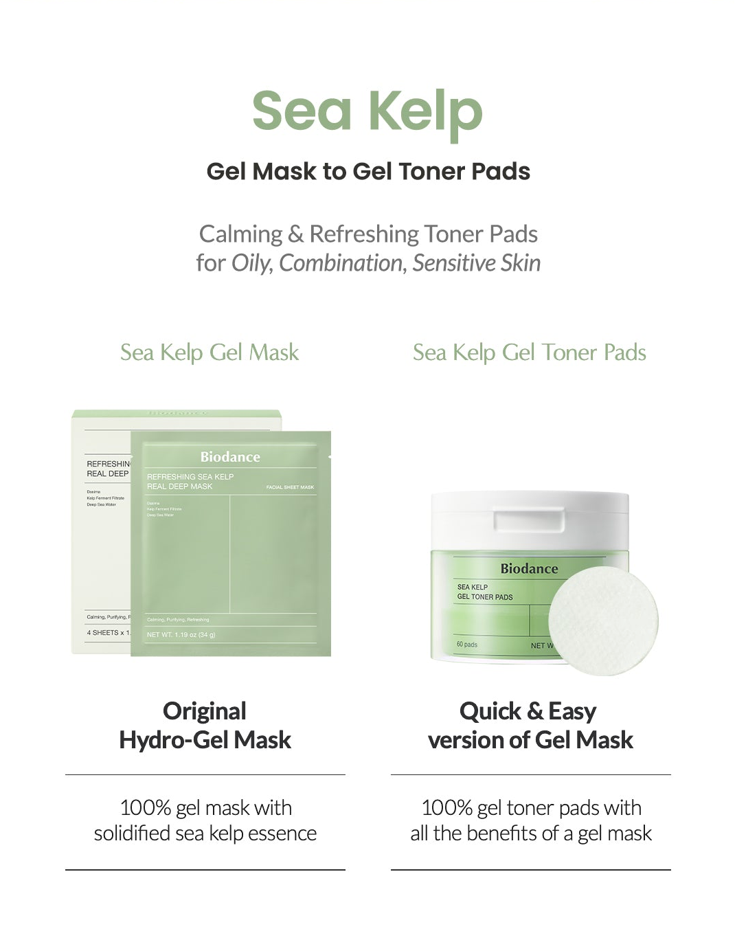 Biodance Sea Kelp Gel Toner Pads