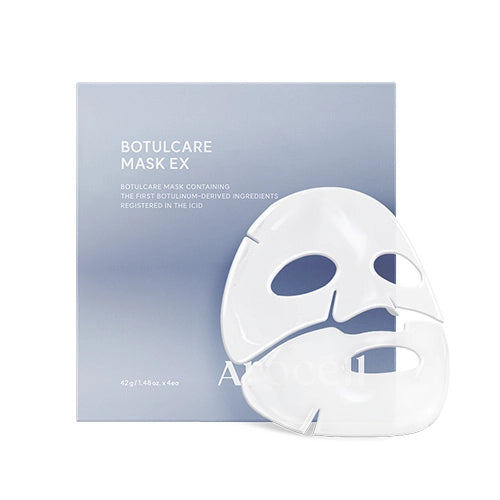 Arocell Botulcare Mask EX 4ea box and hydrogel mask front view