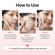 Centellian24 Expert Madeca Mela Capture Cream how to use – mix capsule gel cream last skincare step apply entire face gently