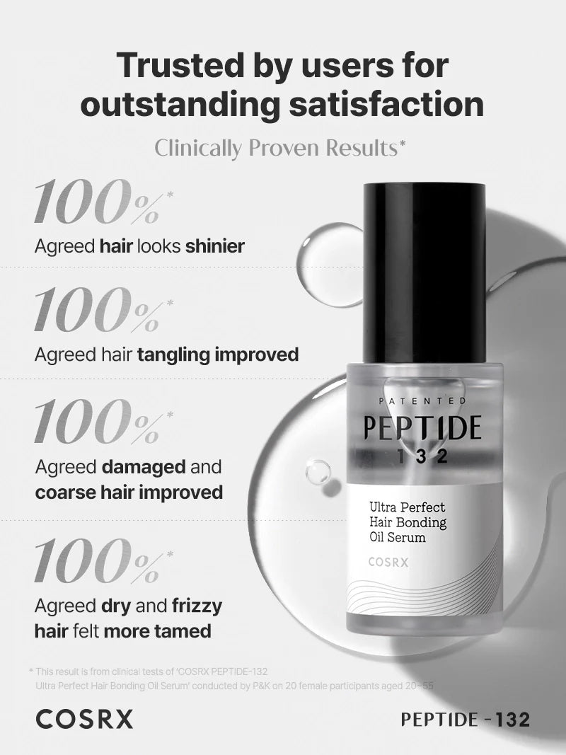 COSRX Peptide-132 Hair Bonding Oil Serum – Patented Bond Repair 7