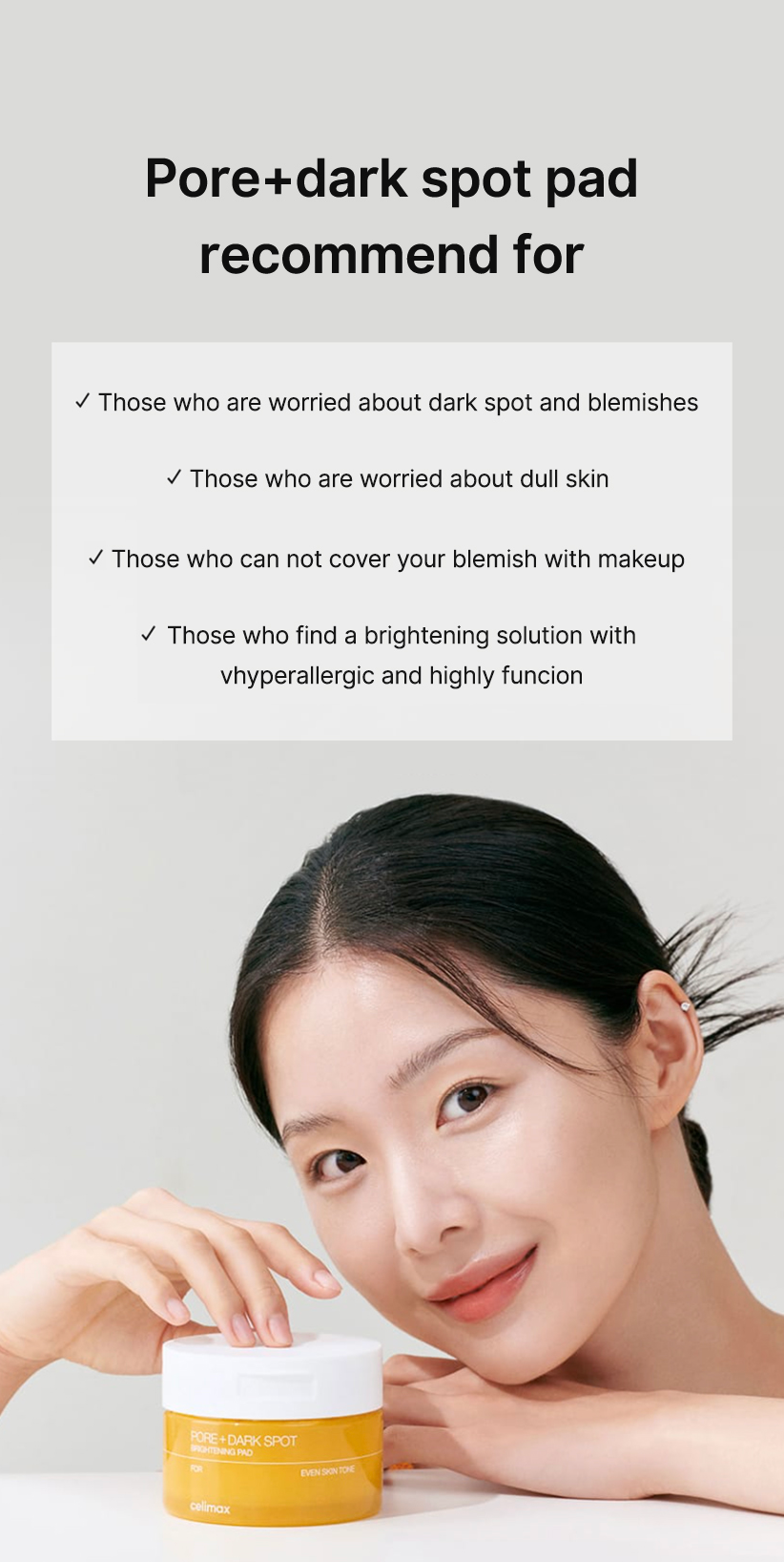 Celimax Pore + Dark Spot Brightening Pad - Olive Kollection