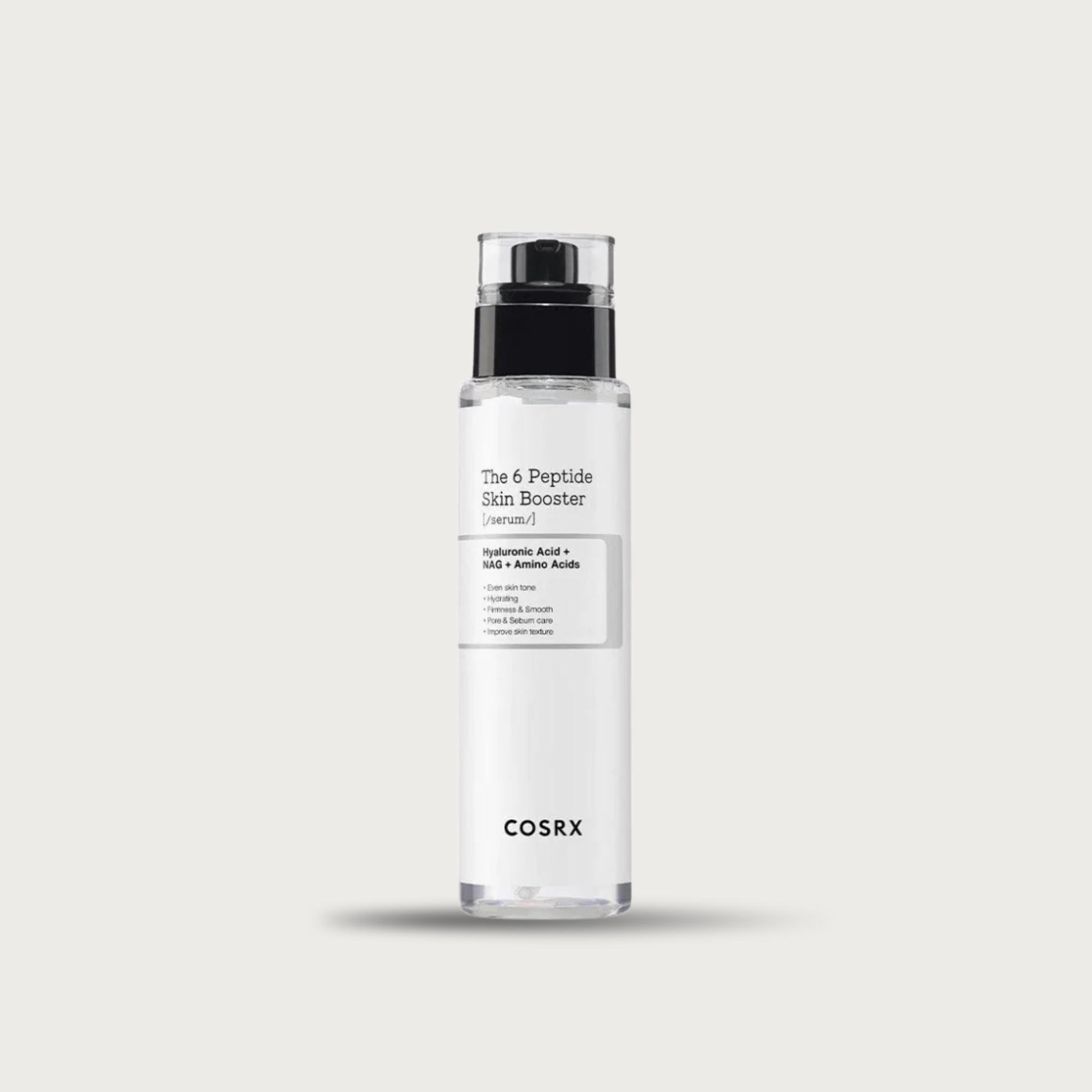 COSRX The 6 Peptide Skin Booster Serum 150ml – Korean 6-peptide first step serum Niacinamide Adenosine fragrance-free $25
