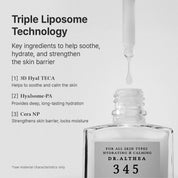 
Dr. Althea 345 Relief Serum key ingredients – birch sap tea tree water panthenol PDRN niacinamide ceramide NP madecassoside beta-glucan