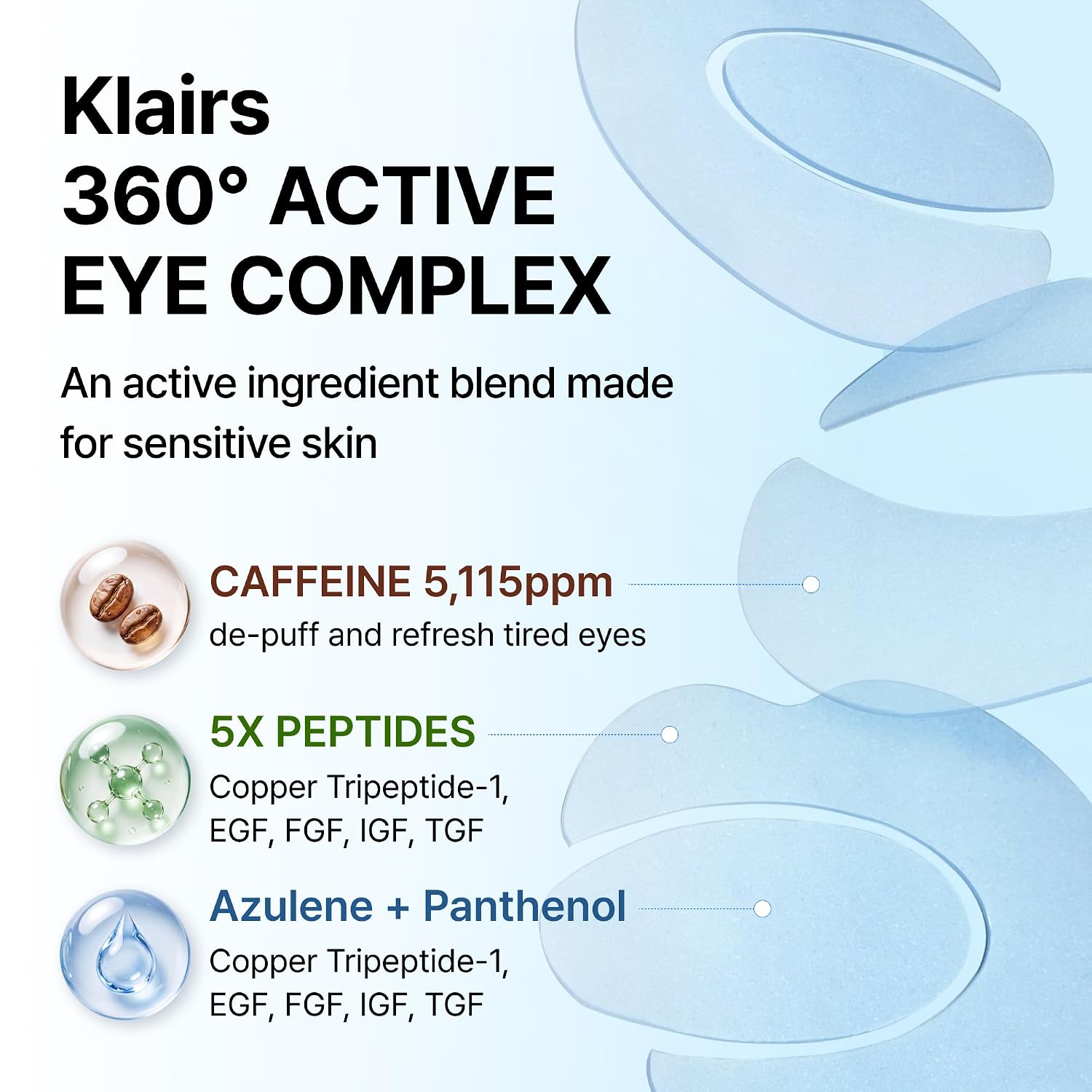 Dear Klairs Blue Caffeine Eye Patch, 60ct