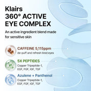 Dear Klairs Blue Caffeine Eye Patch, 60ct