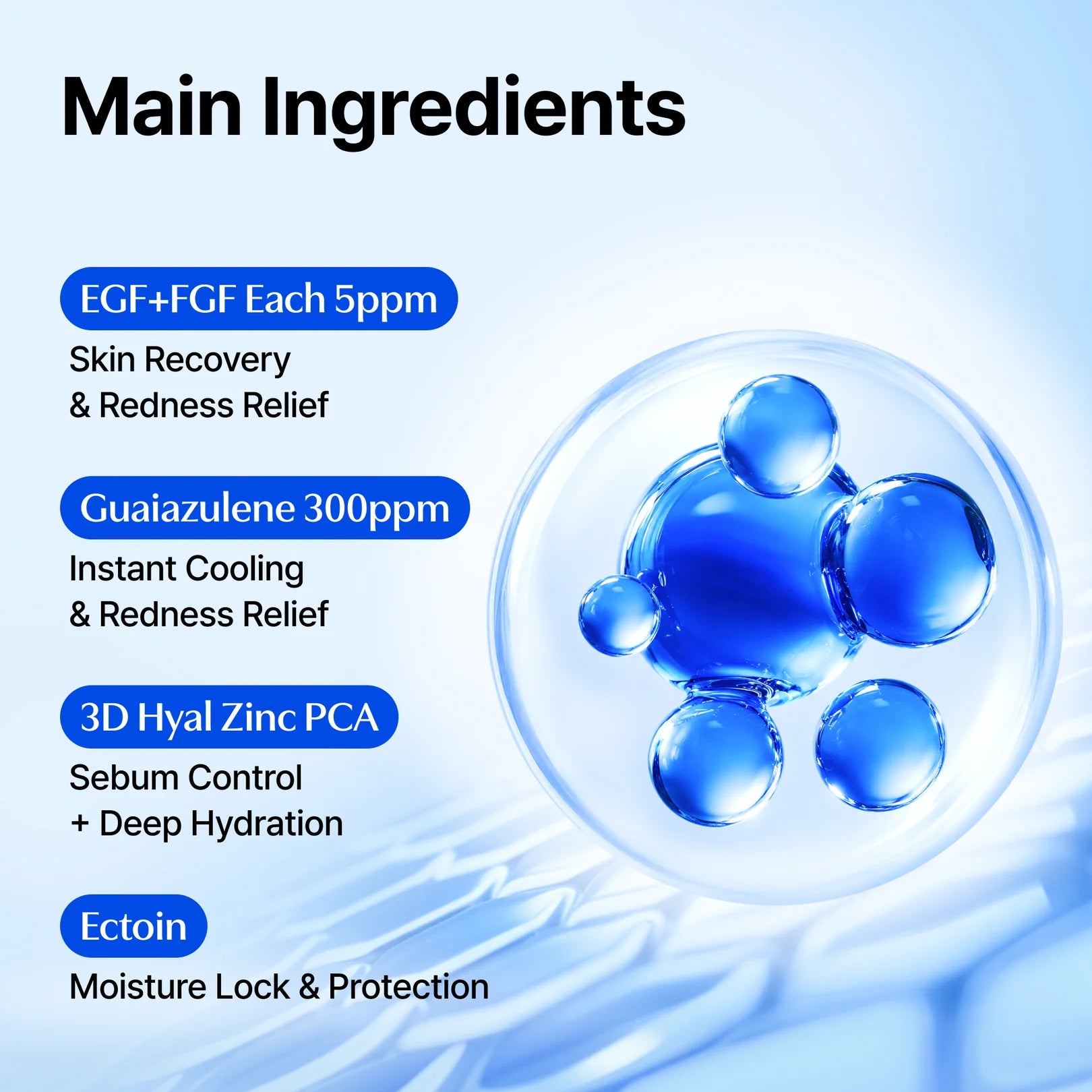 Dear Klairs Blue EGF Mist Madecassoside Ectoin – Centella isolated active barrier repair redness reduce heat UV stress shield pollution