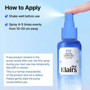 Dear Klairs Blue EGF Calming Mist oily dehydrated skin – non-comedogenic no artificial fragrance face body mist cooling deep hydration