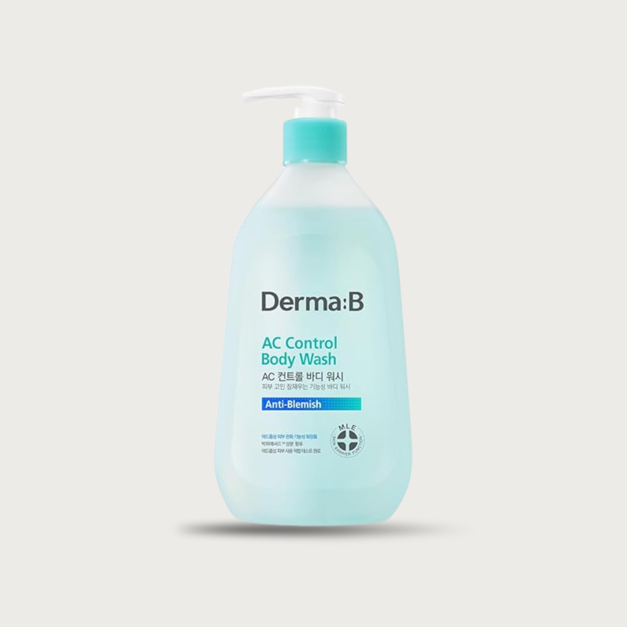 Derma B AC Control Body Wash 420ml – Korean body acne wash BHA LHA PHA 8 HA types Tea Tree cooling mint vegan $18