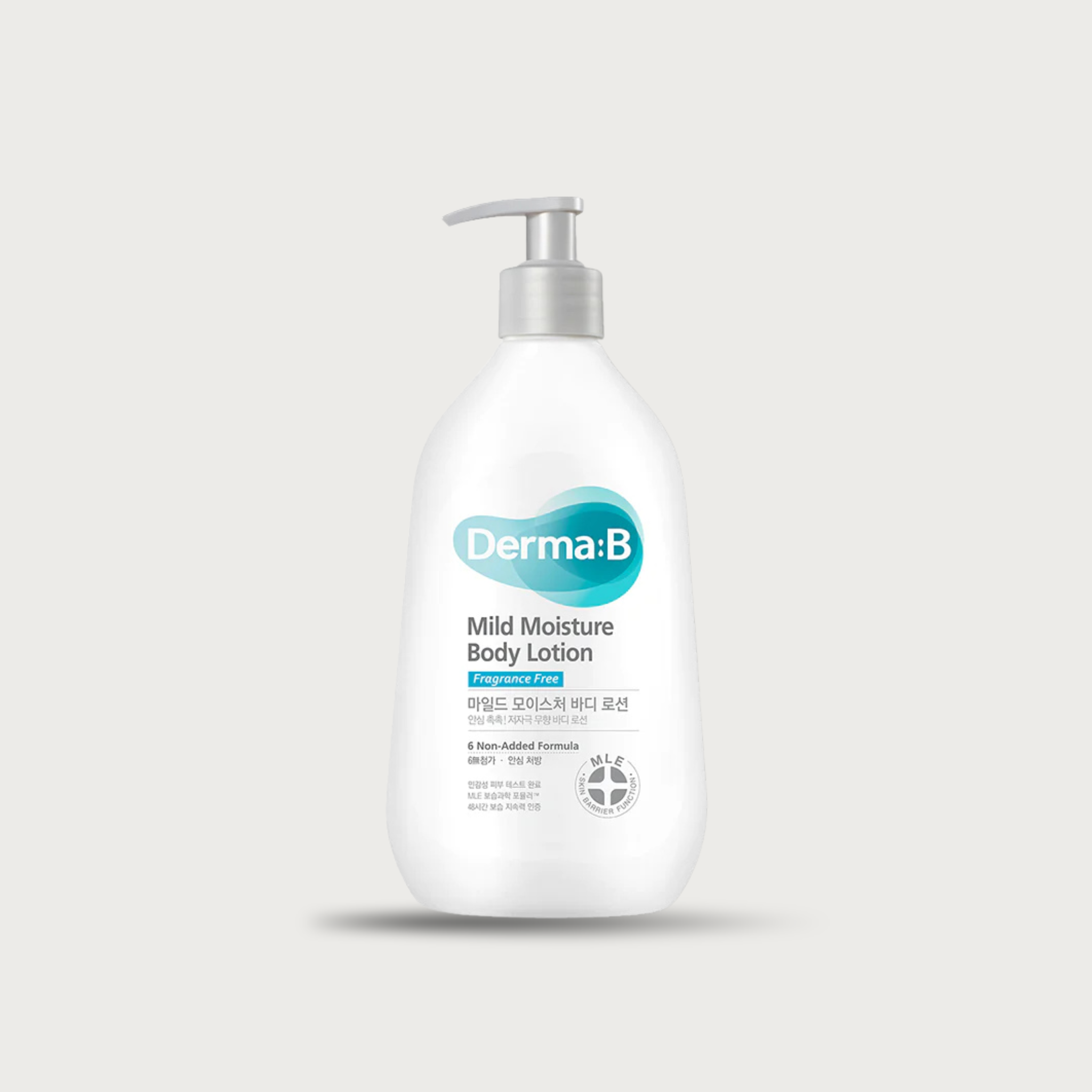 Derma B Mild Moisture Body Lotion 400ml – Korean fragrance-free body lotion sensitive skin Squalane Witch Hazel Shea Butter $16