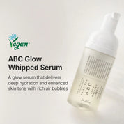 Dr. Althea ABC Glow Whipped Serum foam texture – whipped bubble foam collapses to water on skin Korean toner serum
