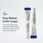 Dr. Althea Pure Retinol 0.15% Cream texture – lightweight cream pea-sized PM last step evening routine gentle anti-aging beginners K-beauty