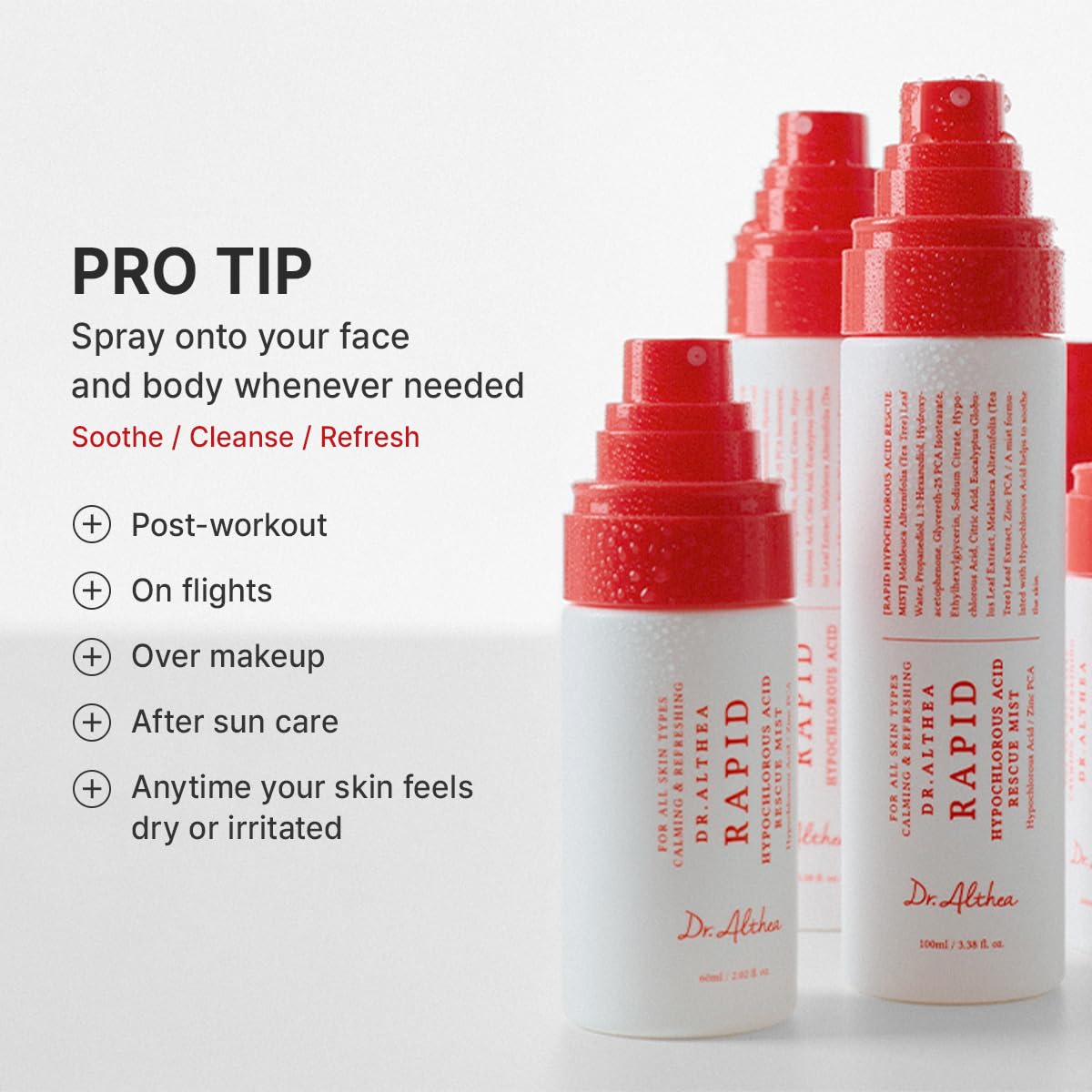 Dr. Althea Rapid Hypochlorous Acid Rescue Mist 100 ml