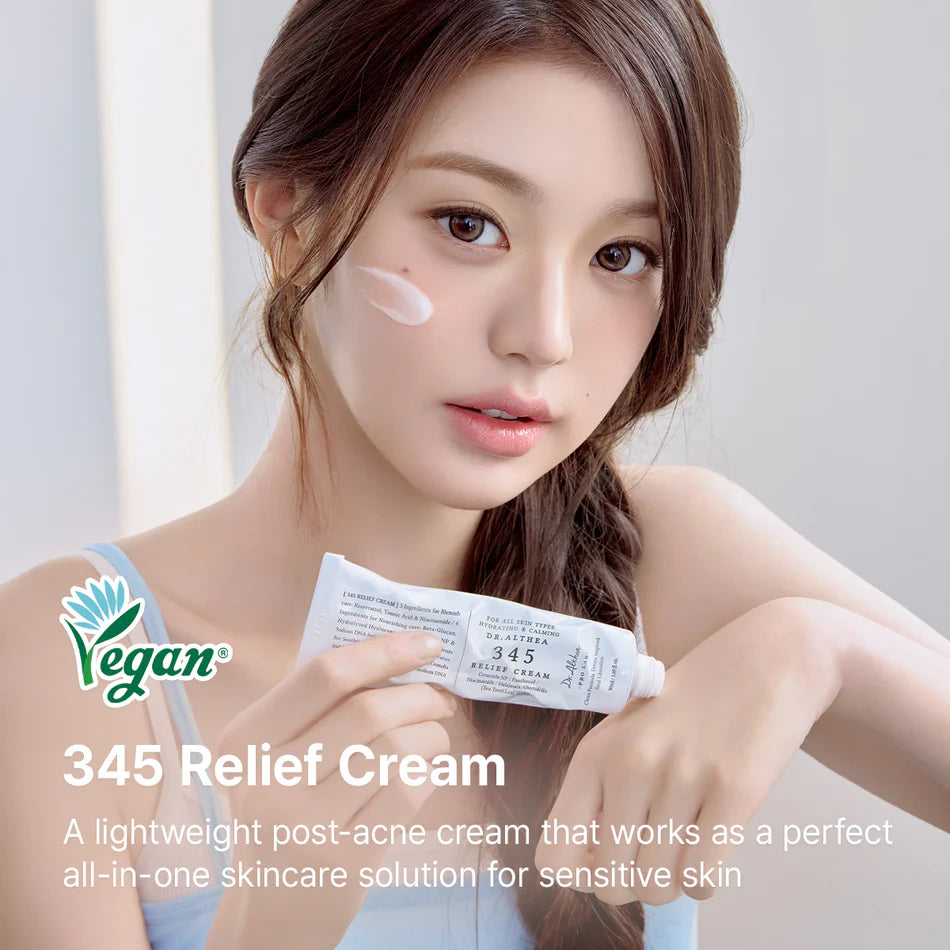 Dr. Althea 345 Relief Cream front view K-beauty post-acne cream